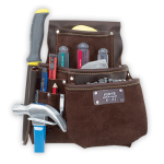 COMPONENT POUCH WITH BACKWALL POCKETS AND SIDE TOOL HOLDERS