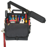 21 POCKET ZIPPERED PROFESSIONAL ELECTRICIAN'S TOOL POUCH