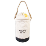 LEATHER BOTTOM CANVAS BUCKET WITH PARACHUTE TOP