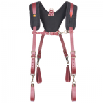 FULLY-ADJUSTABLE, PADDED YOKE LEATHER SUSPENDERS