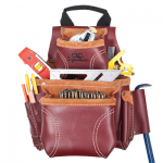CONSTRUCTION WORKER’S HEAVY-DUTY LEATHER NAIL & TOOL BAG